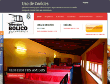 Tablet Screenshot of alberguebolico.com